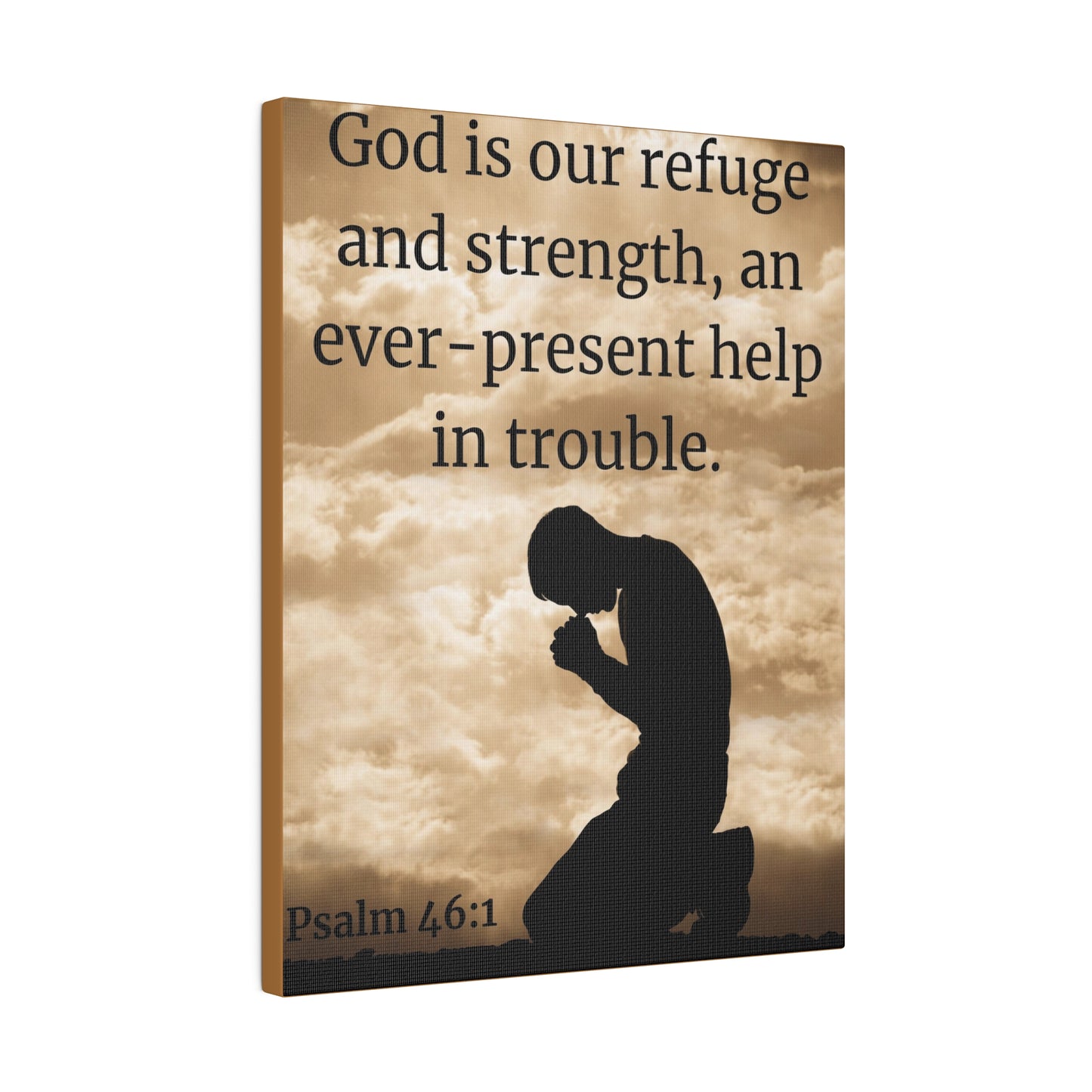 God is our refuge Canvas