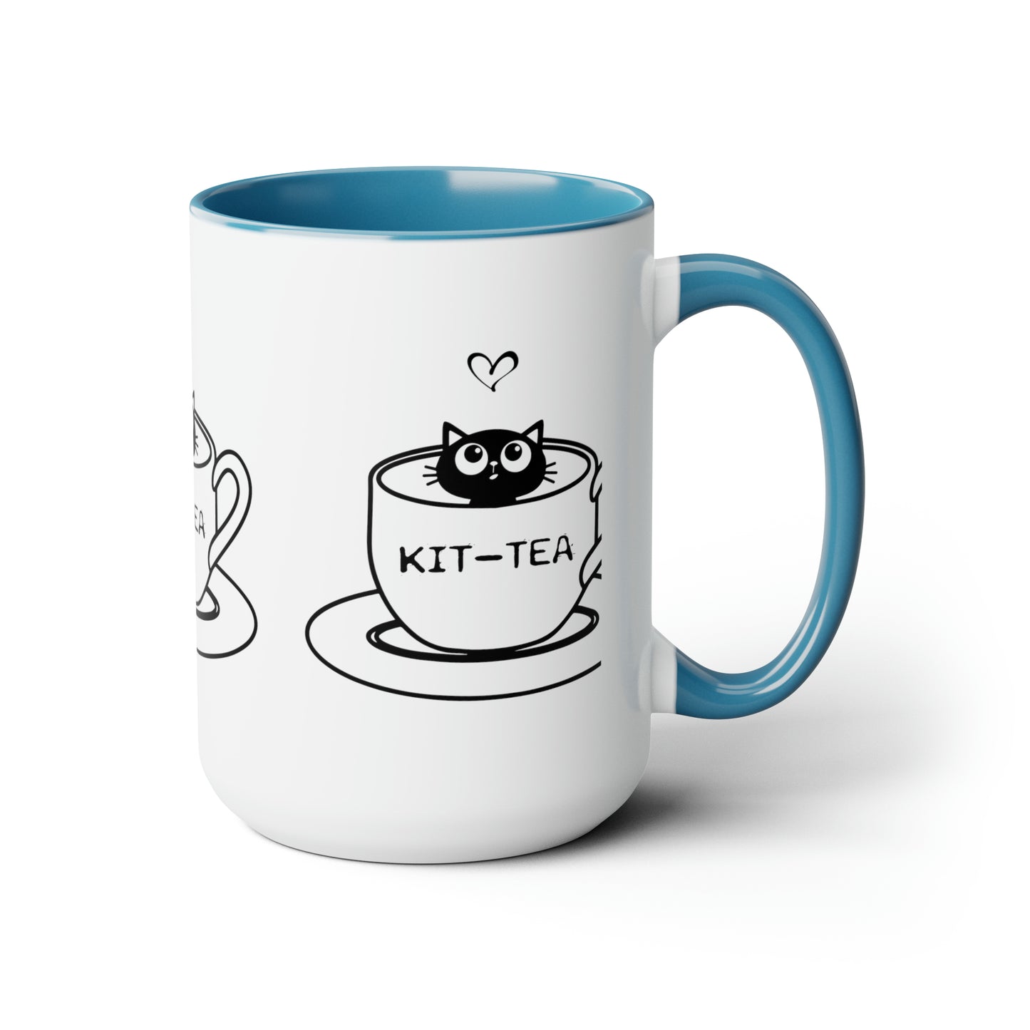 Two-Tone Coffee Mugs, 15oz