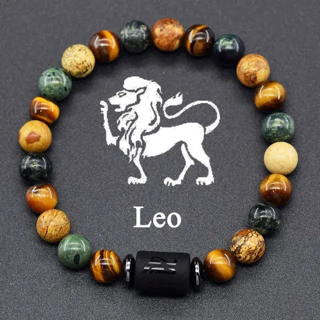 12 Constellation Zodiac Signs Bracelet