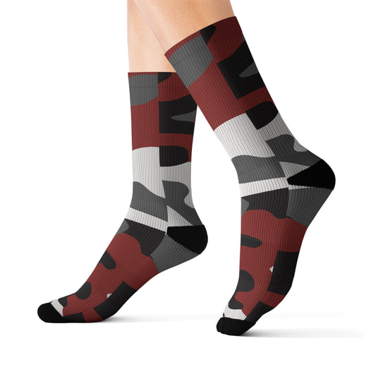 Red Camo Socks