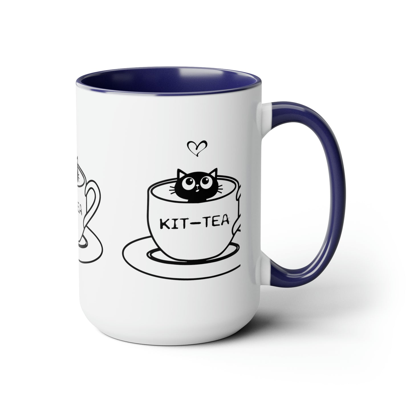 Two-Tone Coffee Mugs, 15oz