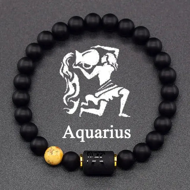 12 Constellation Zodiac Signs Bracelet