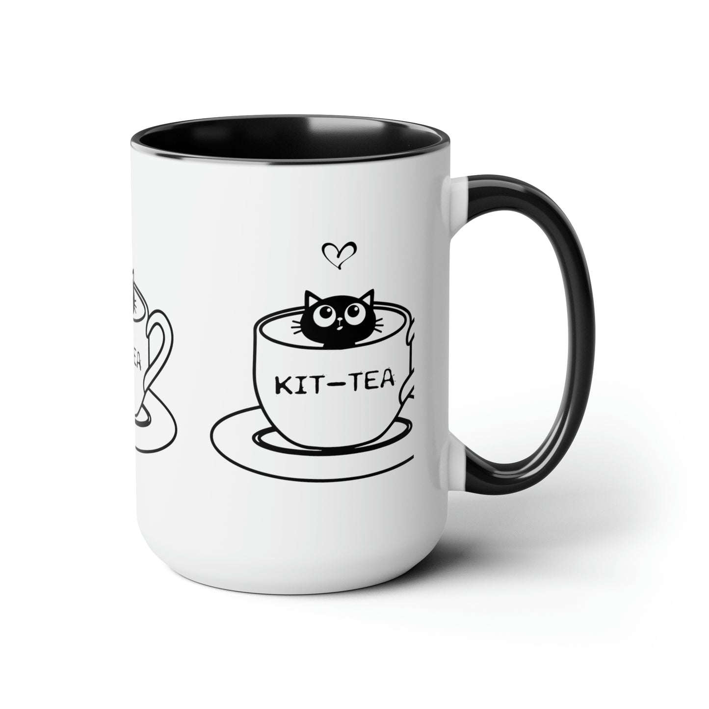 Two-Tone Coffee Mugs, 15oz