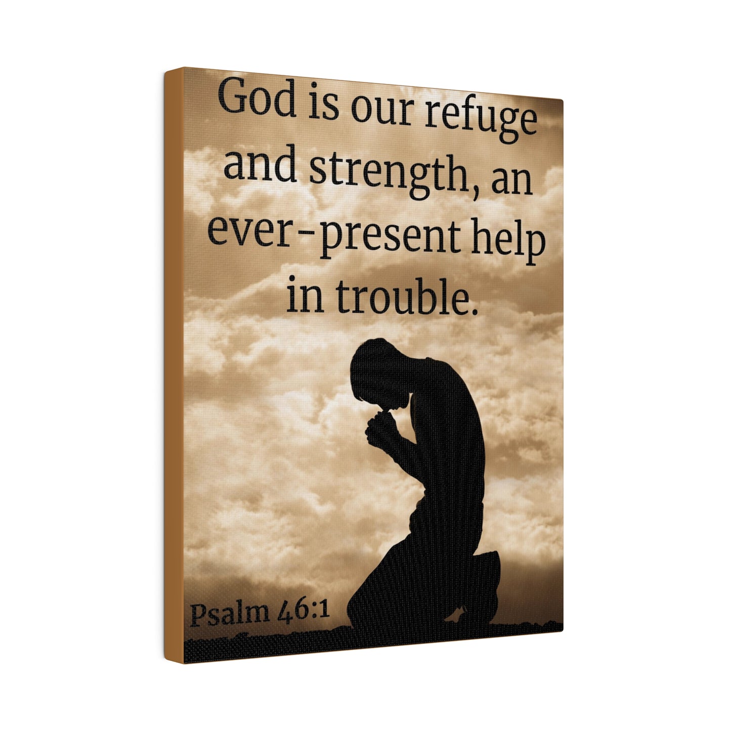 God is our refuge Canvas