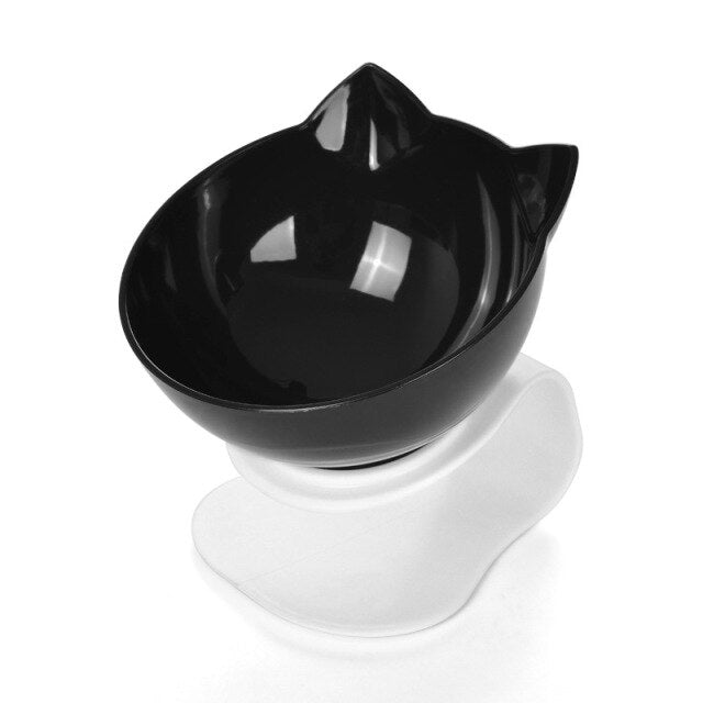 Pet Double Cat Bowl With Raised Stand