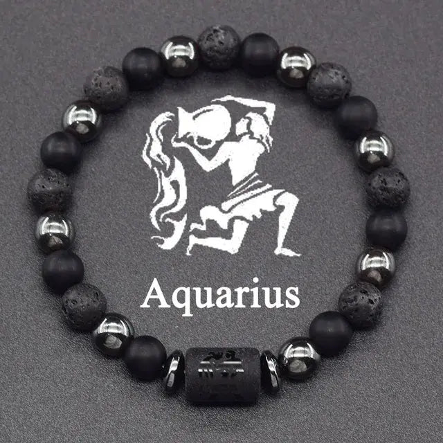 12 Constellation Zodiac Signs Bracelet