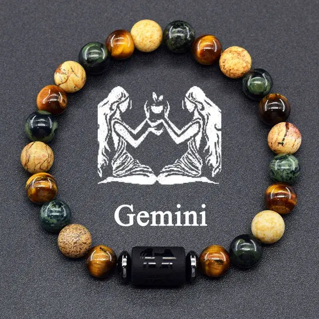 12 Constellation Zodiac Signs Bracelet