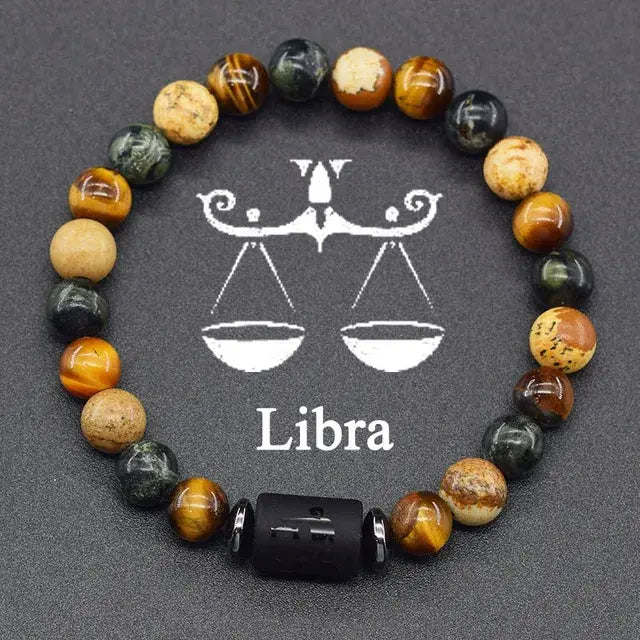 12 Constellation Zodiac Signs Bracelet