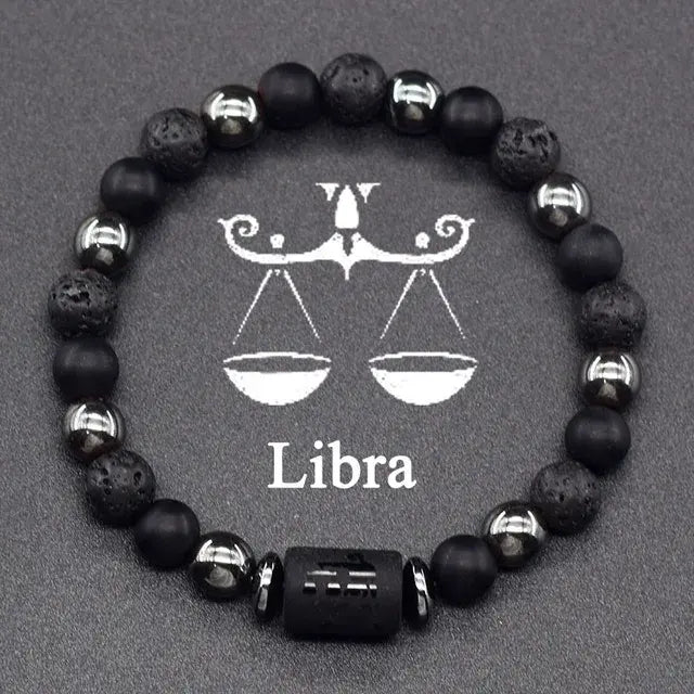 12 Constellation Zodiac Signs Bracelet