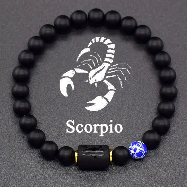 12 Constellation Zodiac Signs Bracelet