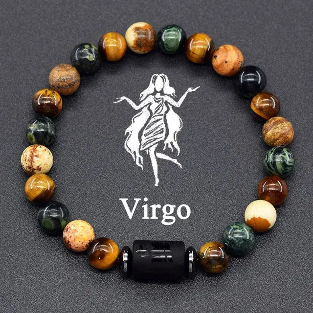 12 Constellation Zodiac Signs Bracelet