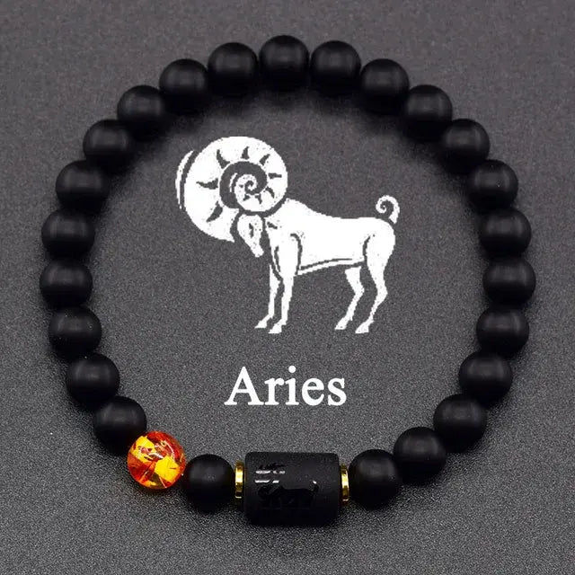 12 Constellation Zodiac Signs Bracelet