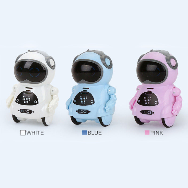 Pocket RC Robot Talking Interactive Dialogue Voice Recognition Record Singing Dancing Telling Story Mini RC Robot Toys Gift