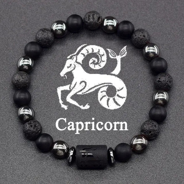 12 Constellation Zodiac Signs Bracelet