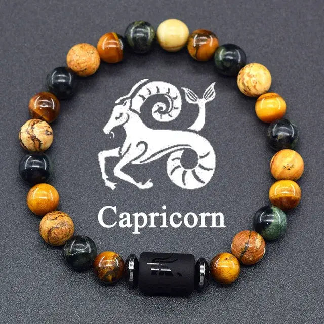 12 Constellation Zodiac Signs Bracelet