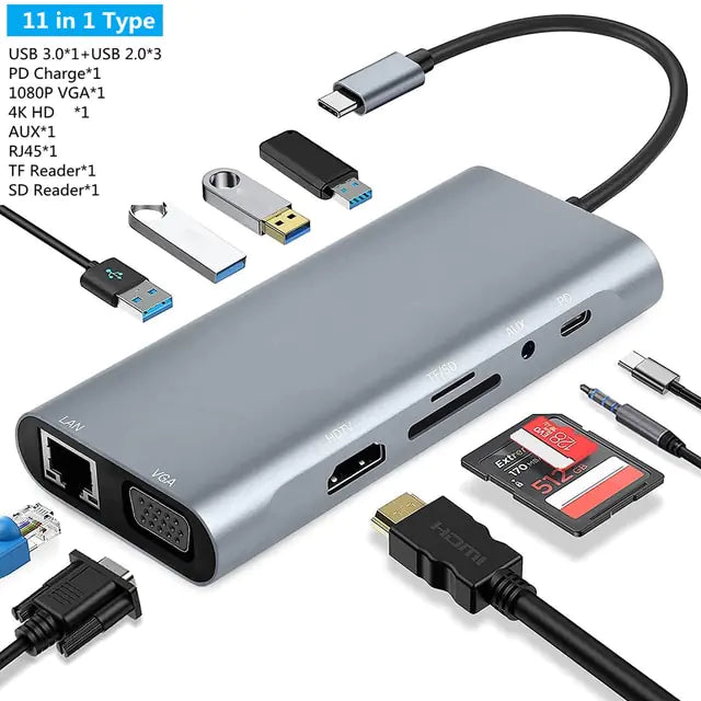 USB C Laptop Docking Station HUB