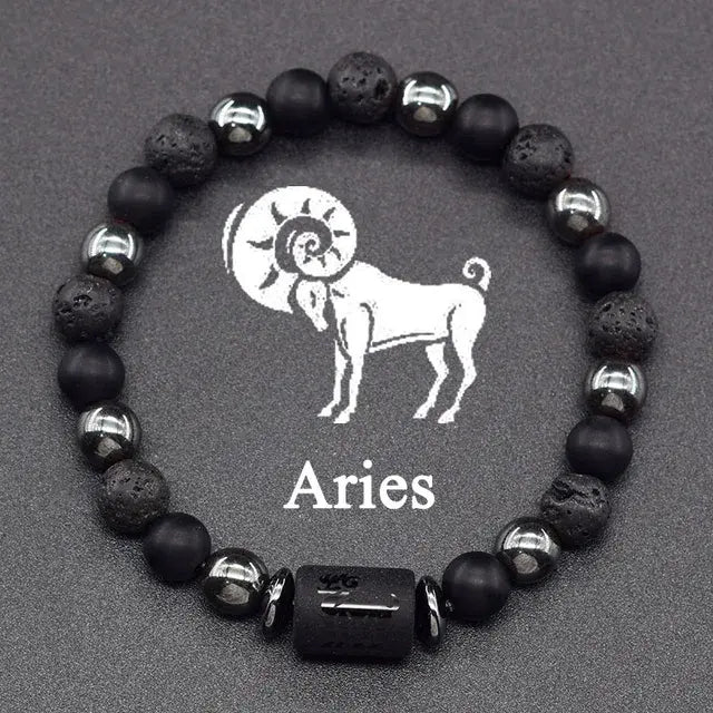 12 Constellation Zodiac Signs Bracelet