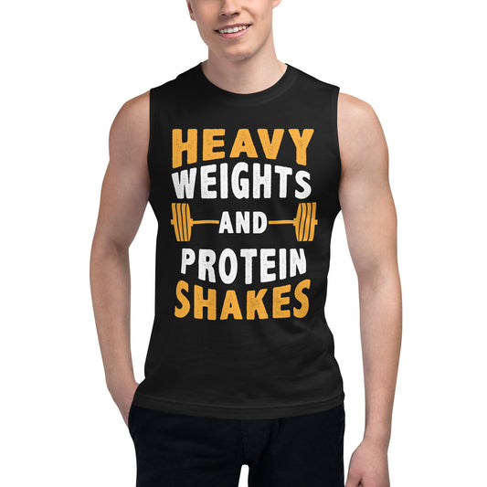 Weights and Shakes Muscle Shirt