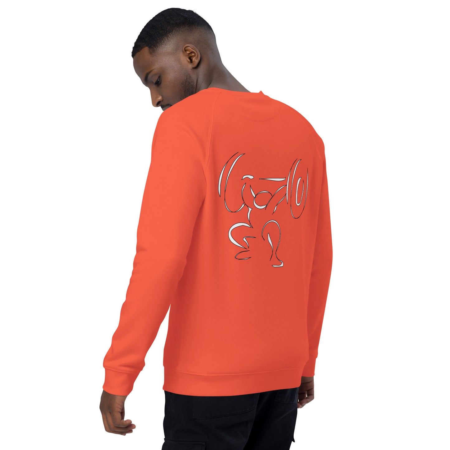 Left Hvy organic raglan sweatshirt