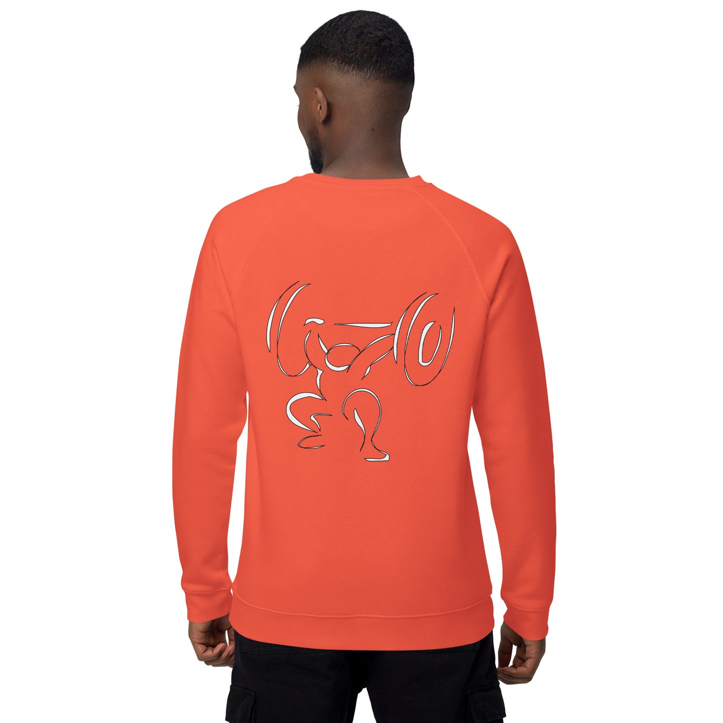 Left Hvy organic raglan sweatshirt