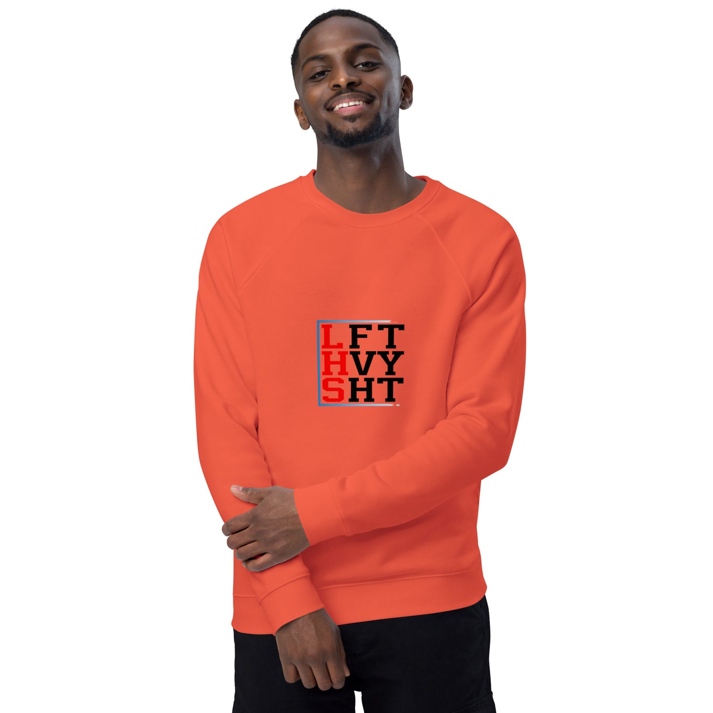 Left Hvy organic raglan sweatshirt