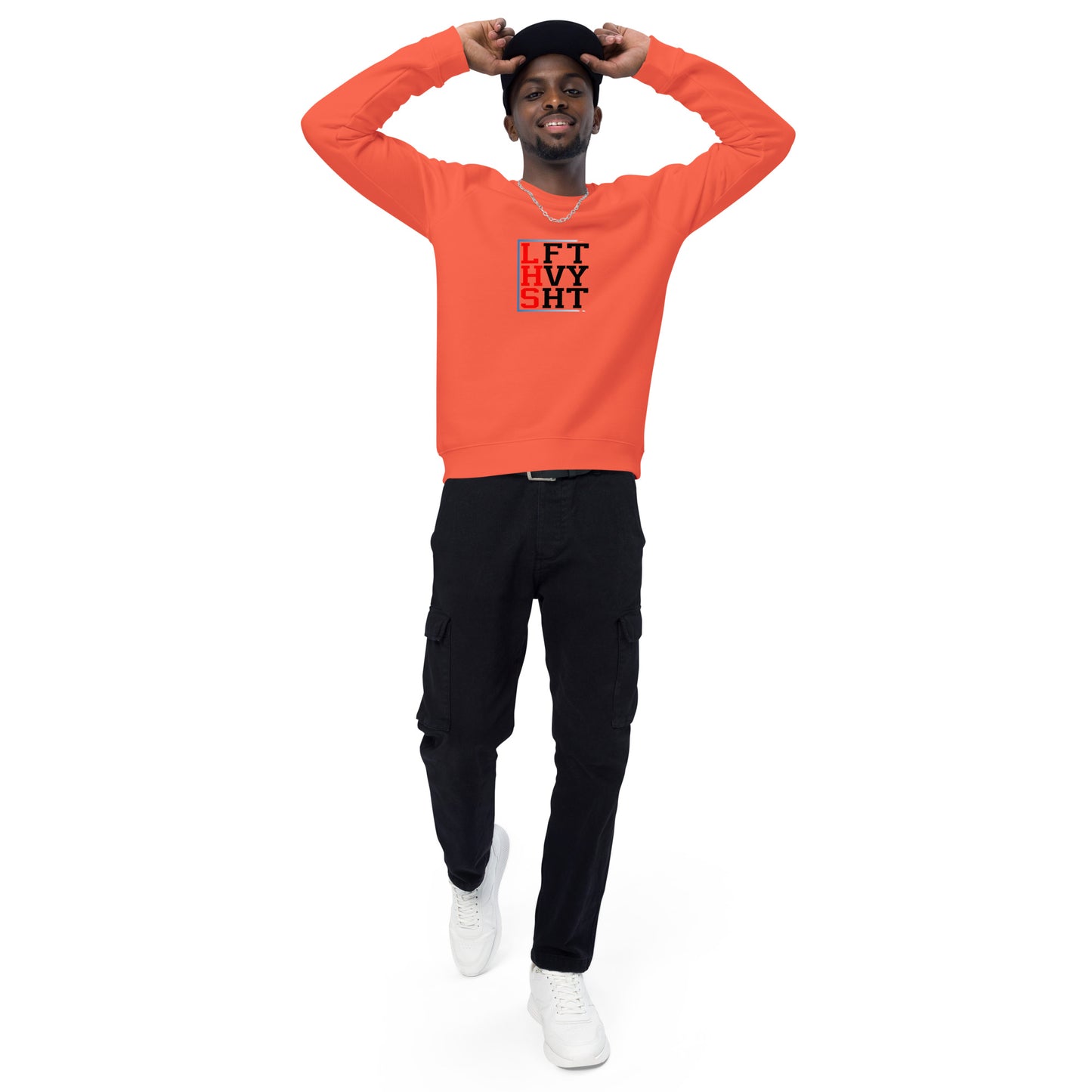 Left Hvy organic raglan sweatshirt