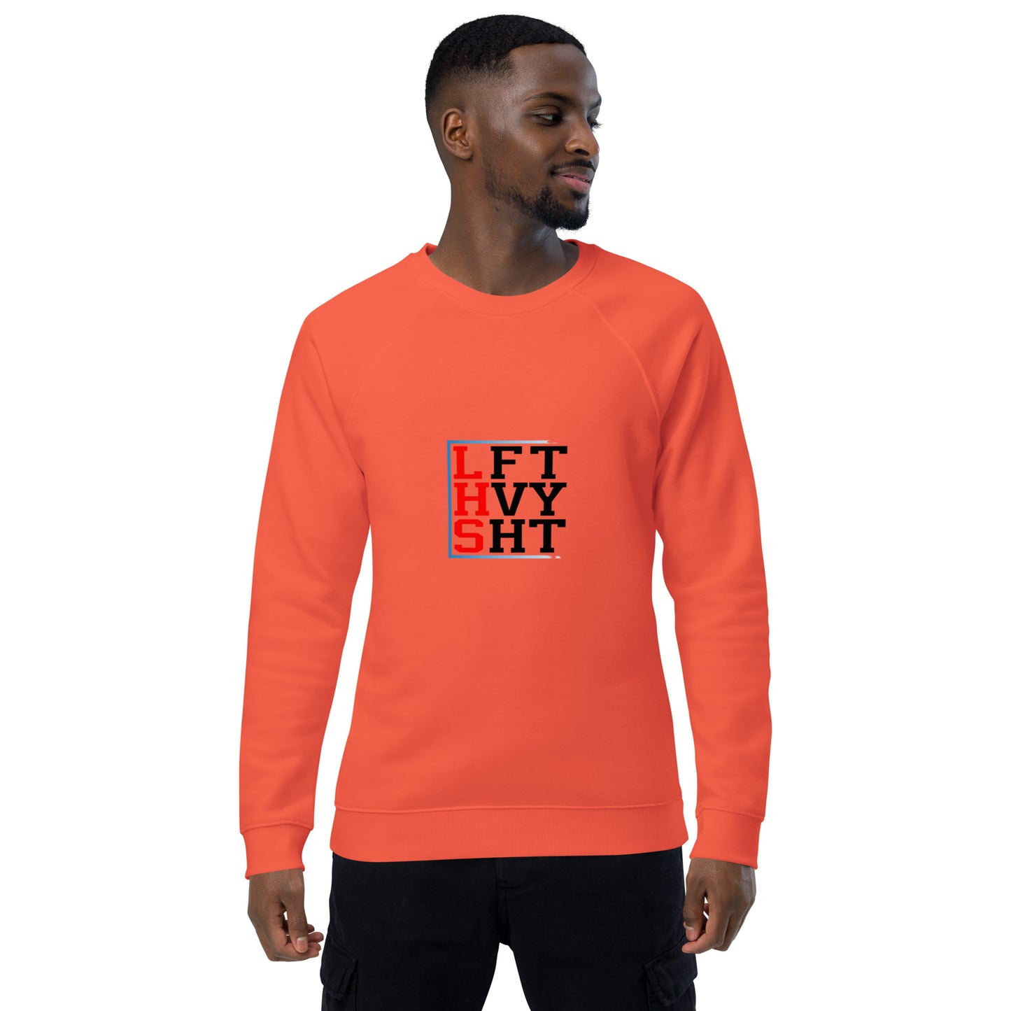 Left Hvy organic raglan sweatshirt