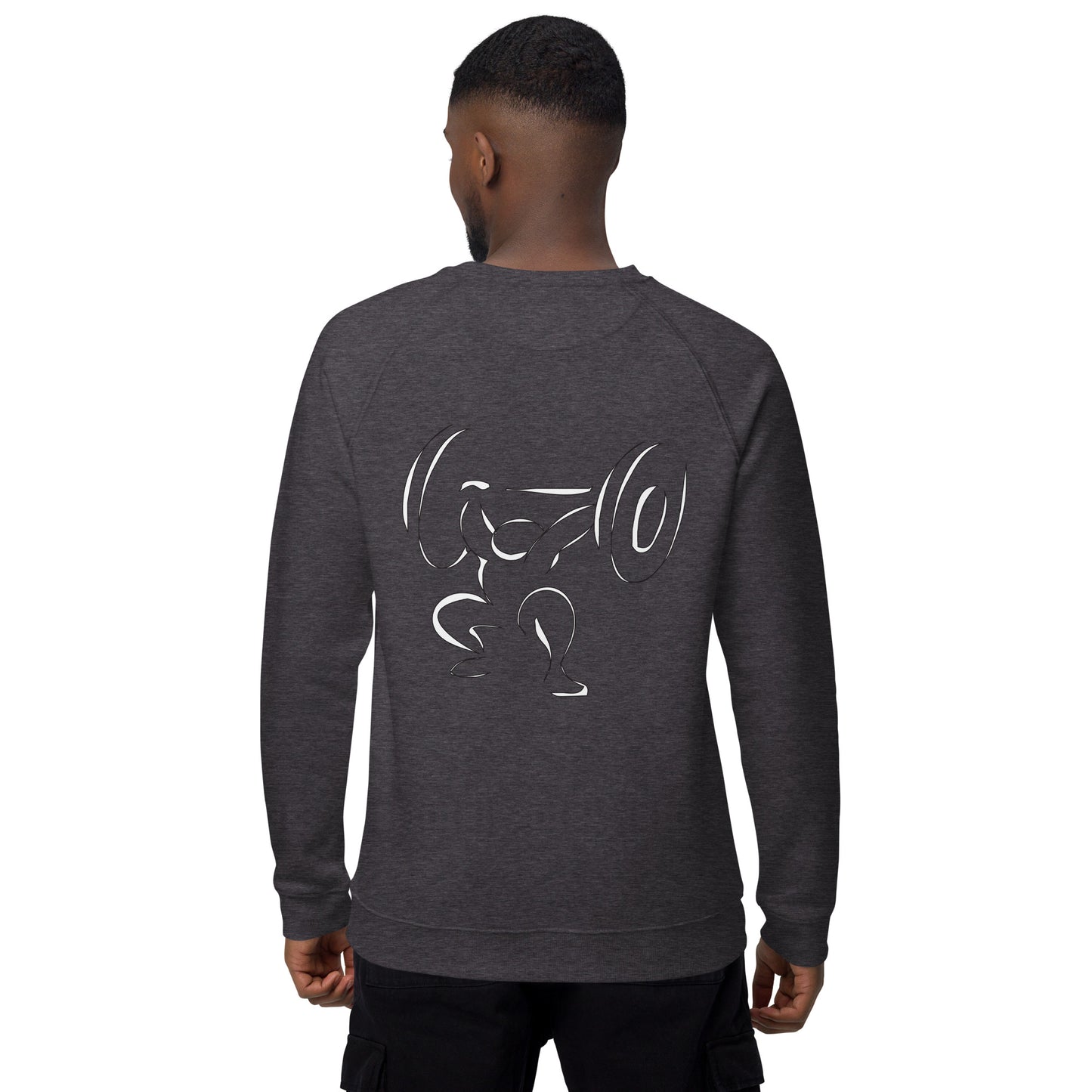 Left Hvy organic raglan sweatshirt