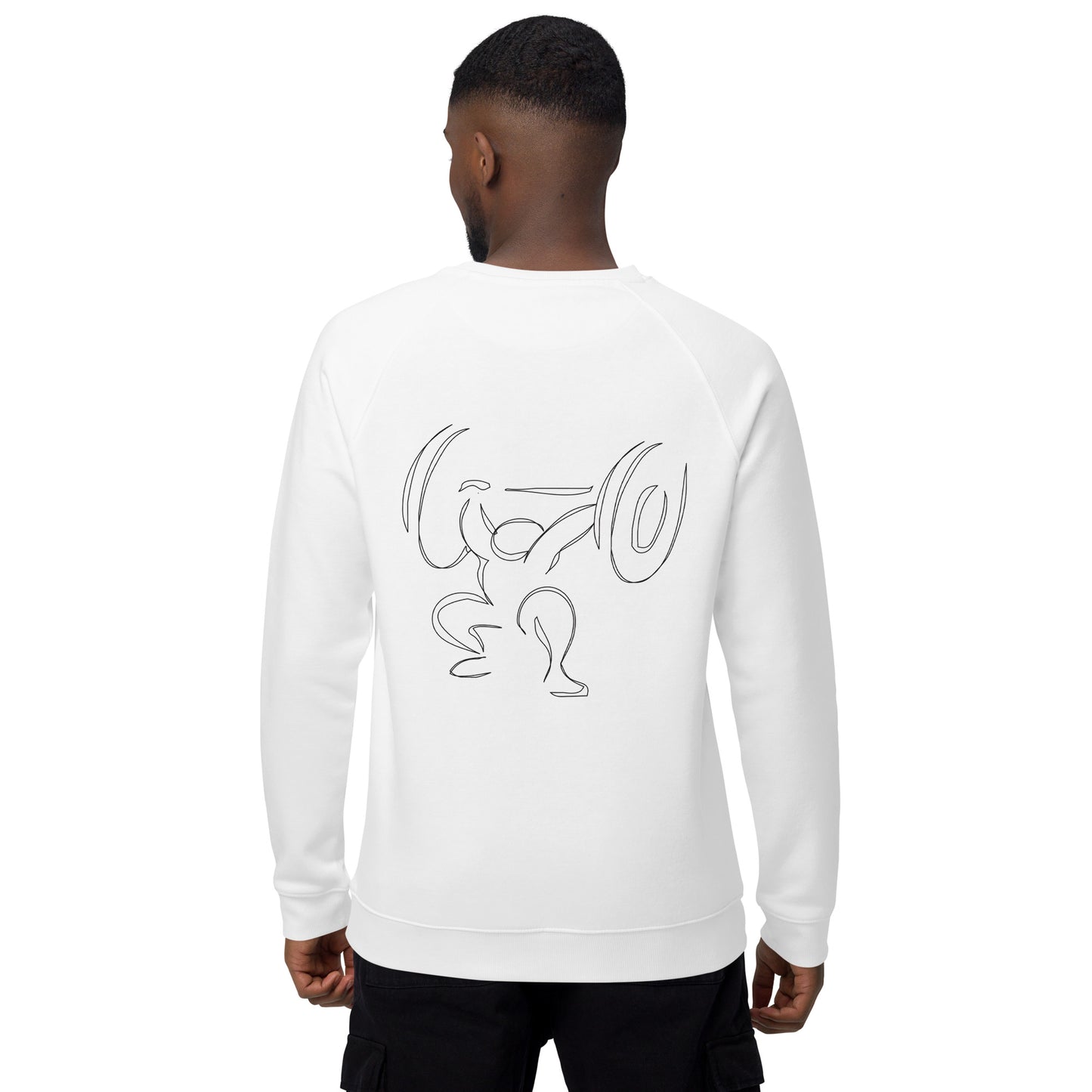 Left Hvy organic raglan sweatshirt