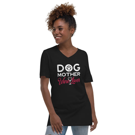 Dog Mom V-Neck T-Shirt