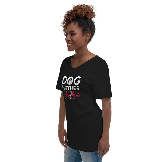 Dog Mom V-Neck T-Shirt