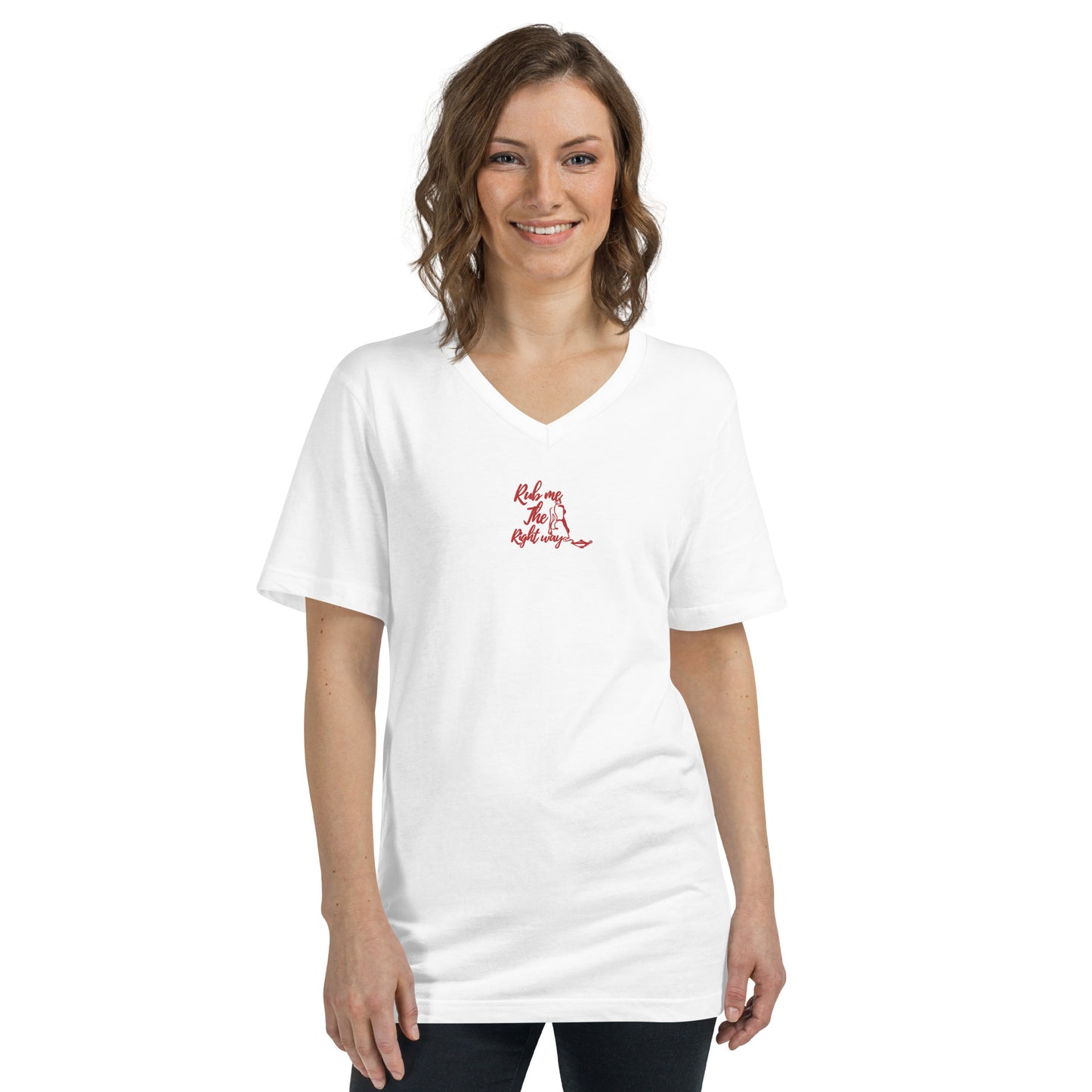 Rub me right V-Neck T-Shirt