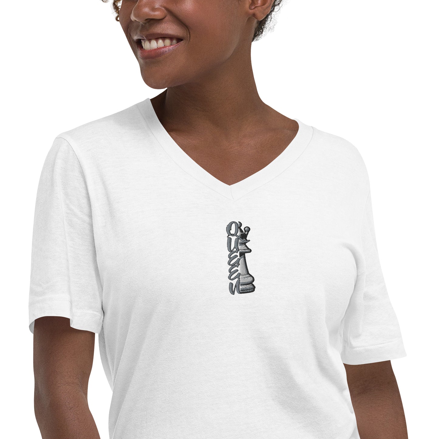 Queen Piece V-Neck T-Shirt