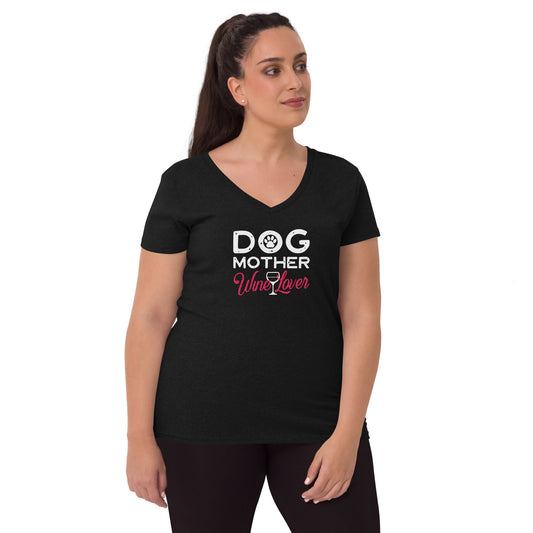 Dog Mum v-neck t-shirt