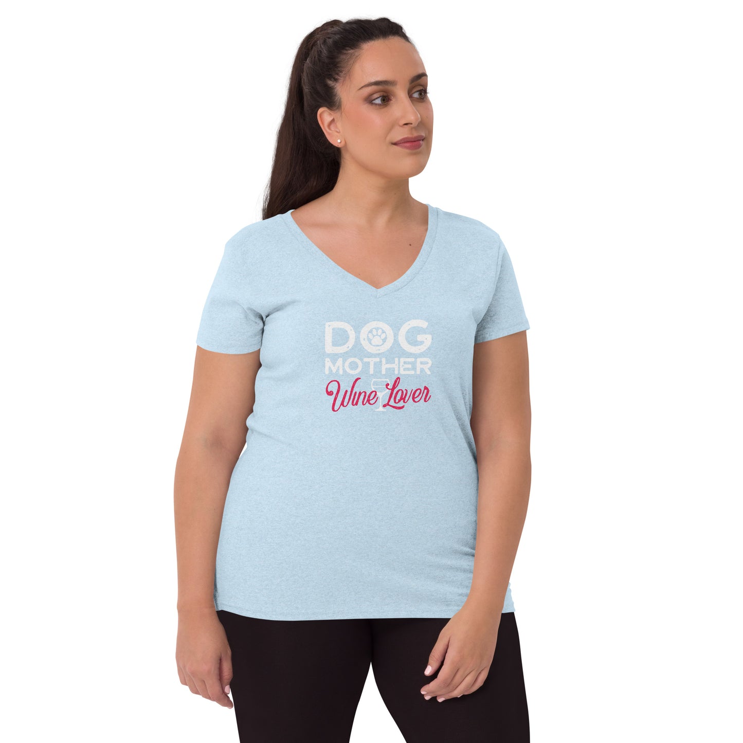 Dog Mum v-neck t-shirt