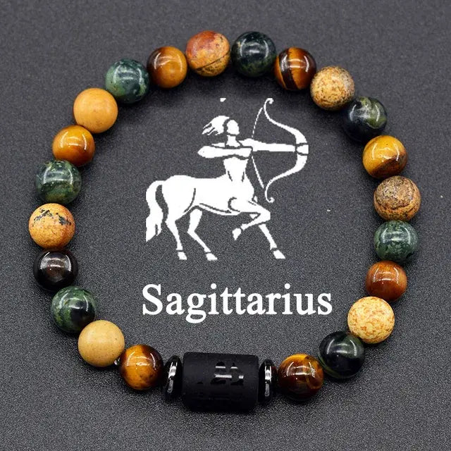 12 Constellation Zodiac Signs Bracelet