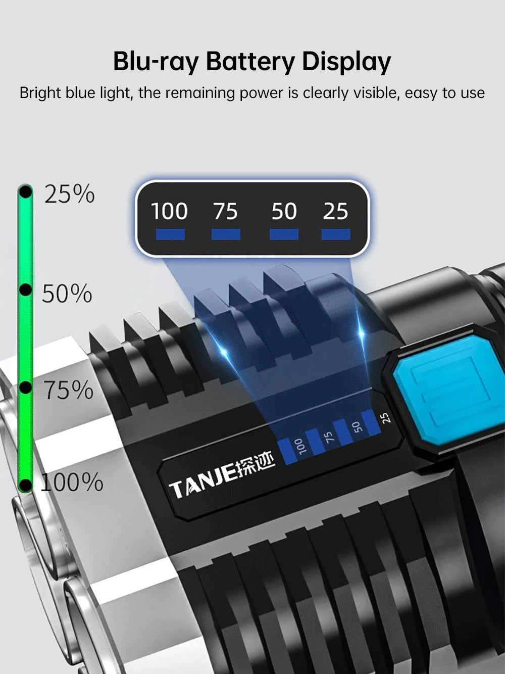 Super Bright LED Rechargeable Flash Light