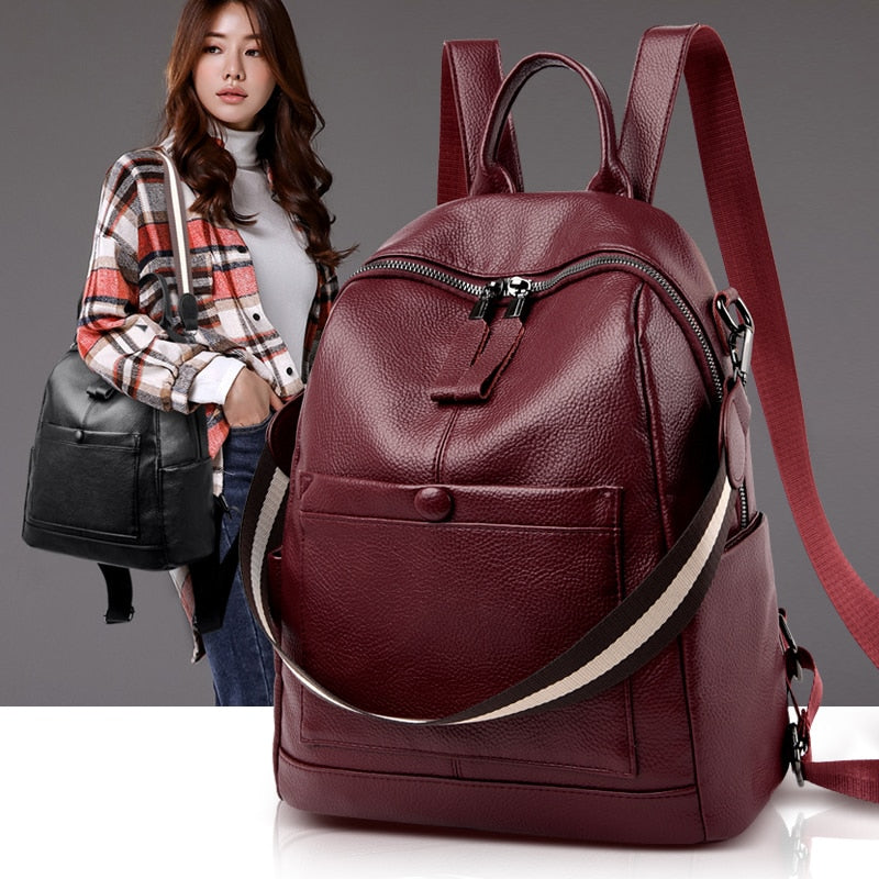 Women Leather Backpacks