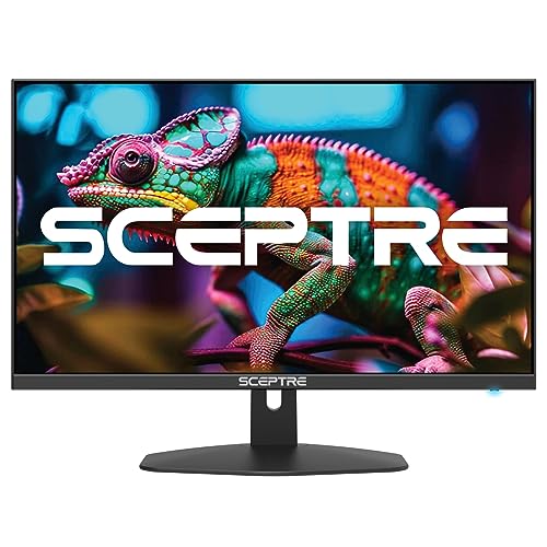 Sceptre New 27-inch Gaming Monitor 100Hz 1ms DisplayPort HDMI x2 100% sRGB AMD FreeSync Build-in Speakers, Eye Care Frameless Machine Black 2024 (E275W-FW100T)