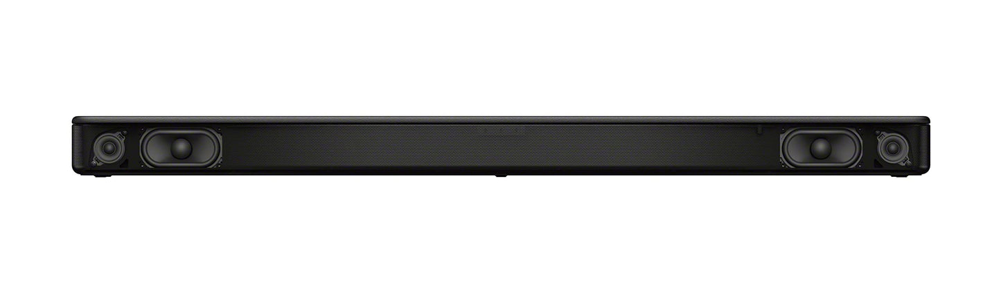 Sony S100F 2.0ch Soundbar with Bass Reflex Speaker, Integrated Tweeter and Bluetooth, (HTS100F), easy setup, compact, home office use with clear sound black