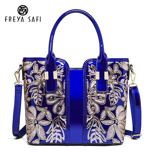 Luxury Fashion High Quality Appliques Flower Women's Messenger Bag