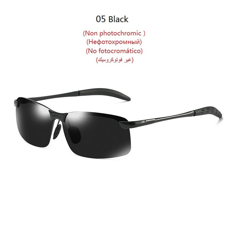 Photochromic Sunglasses Men Polarized Driving Chameleon Glasses Male Change Color Sun Glasses Day Night Vision Driver's Eyewear