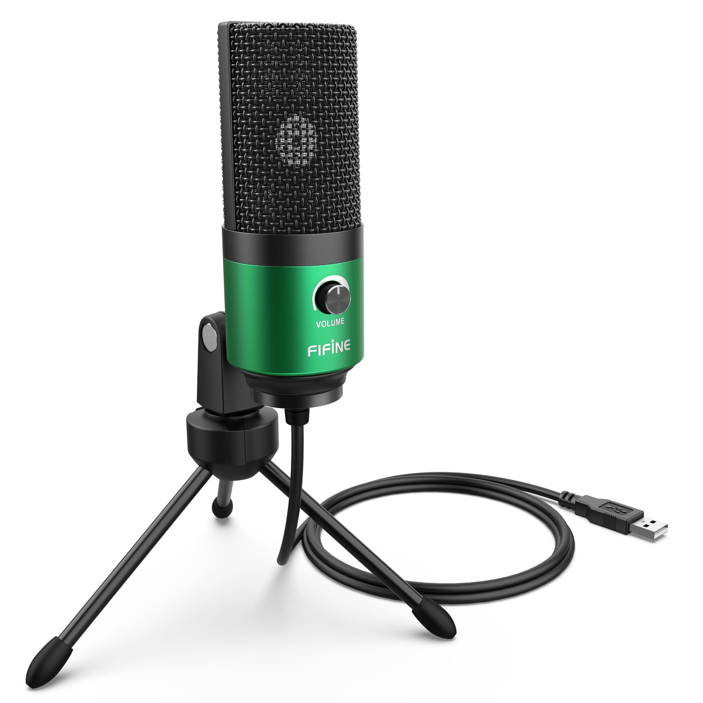 Fifine Metal USB Condenser Recording Microphone For Laptop  Windows Cardioid Studio Recording Vocals  Voice Over,YouTube-K669