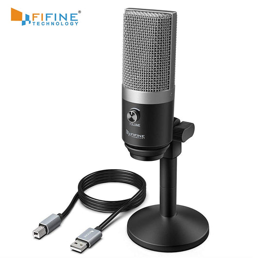 FIFINE USB Microphone for laptop and Computers for Recording Streaming Twitch Voice overs Podcasting for Youtube Skype K670