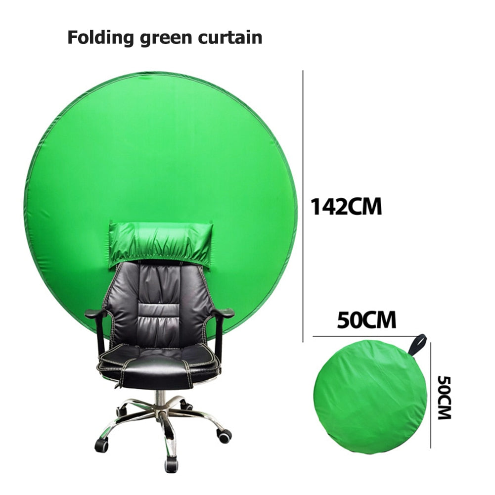 Green Screen Photography Props Portable Chroma Key Background Photos Suitable For YouTube Video Studio Reflector Backdrop Cloth