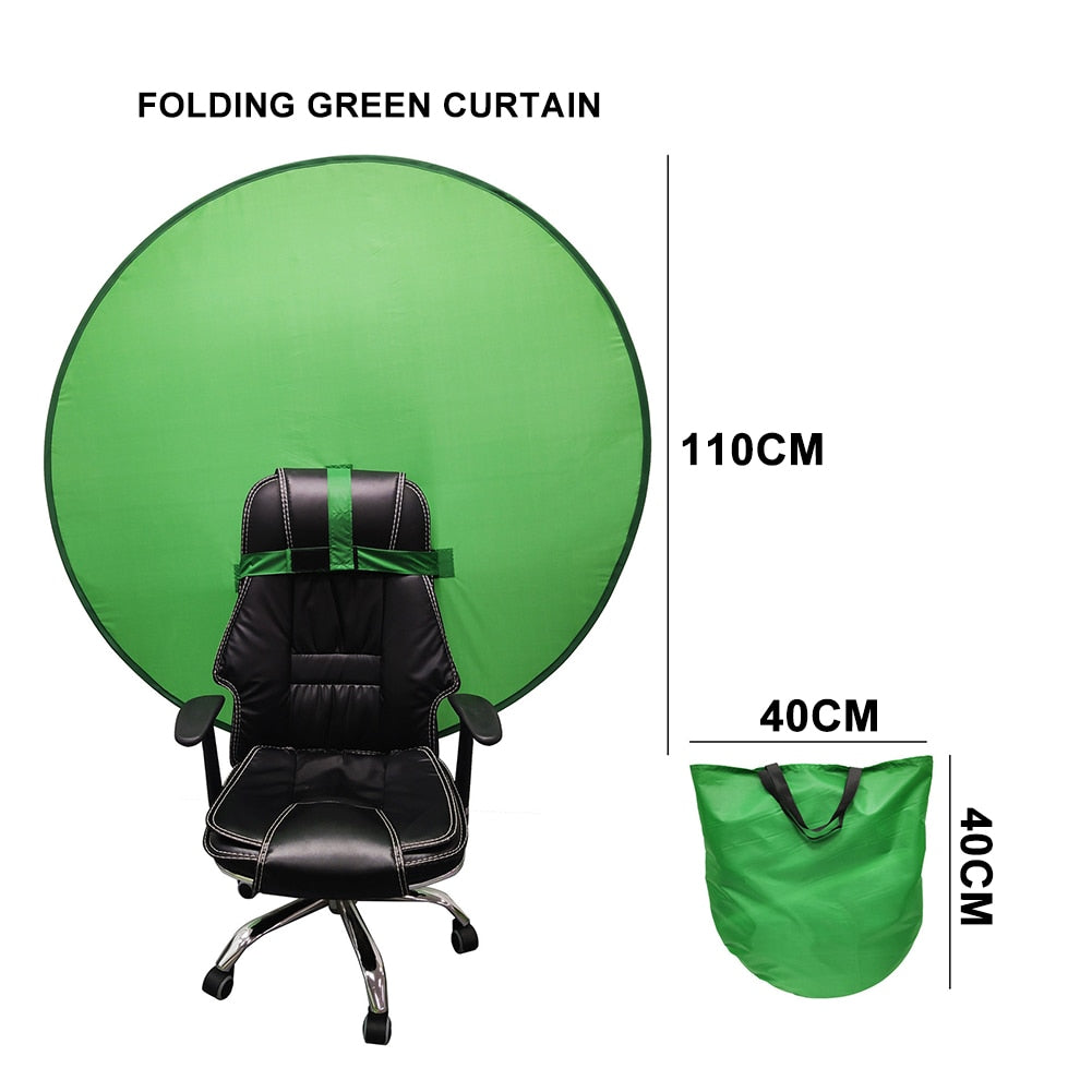 Green Screen Photography Props Portable Chroma Key Background Photos Suitable For YouTube Video Studio Reflector Backdrop Cloth