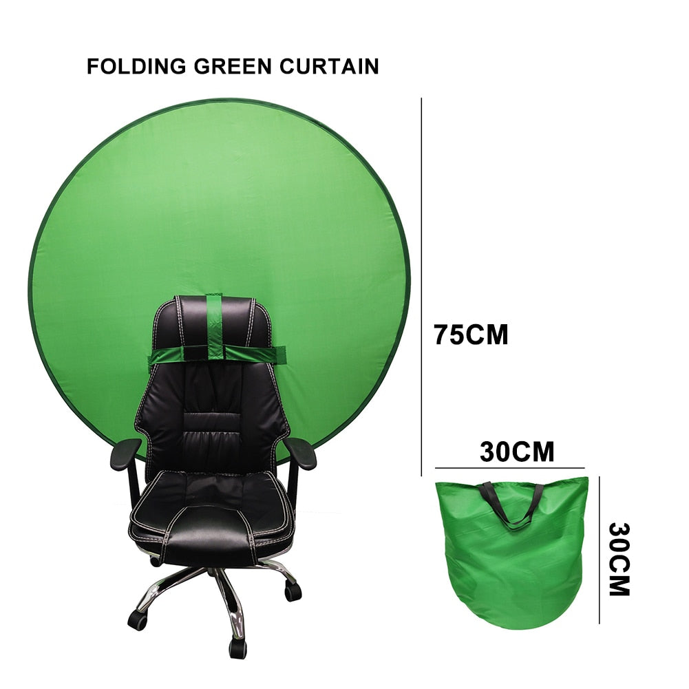 Green Screen Photography Props Portable Chroma Key Background Photos Suitable For YouTube Video Studio Reflector Backdrop Cloth