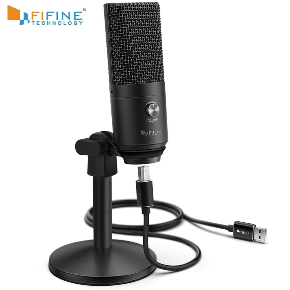 FIFINE USB Microphone for laptop and Computers for Recording Streaming Twitch Voice overs Podcasting for Youtube Skype K670