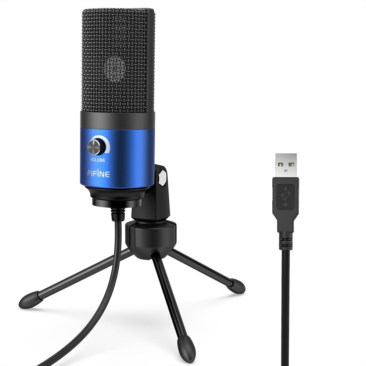 Fifine Metal USB Condenser Recording Microphone For Laptop  Windows Cardioid Studio Recording Vocals  Voice Over,YouTube-K669