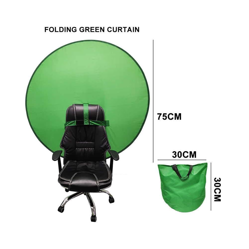 Green Screen Photography Props Portable Chroma Key Background Photos Suitable For YouTube Video Studio Reflector Backdrop Cloth